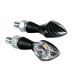 CP.FRECCE CARBON L.MOD.PIXIA LED VETRO BIANCO