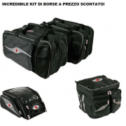 Suzuki Dr 650 Fino 90-95 Sp.41-45 Borse Laterali + Borsa Serbatoio + Borsa Baule Side Tour Mcp - Universali Con Attacco Cinghia