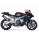 SCARICO GPR APRILIA TUONO R 1000 FACTORY 2006/10 COPPIA SCARICHI OMOLOGATI CON RACCORDO GPE ANN. TITAIUM