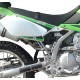 SCARICO GPR KAWASAKI KLX 250 I.E. 2009/16 SCARICO OMOLOGATO CON RACCORDO FURORE NERO