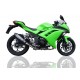 SCARICO GPR KAWASAKI NINJA 300 R 2012/16 E3 SCARICO OMOLOGATO CON RACCORDO GPE ANN. POPPY