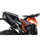 SCARICO GPR KTM DUKE 125 2017/20 E4 SCARICO OMOLOGATO CATALIZZATO CON RACCORDO FURORE EVO4 NERO