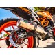 SCARICO GPR KTM RC 125 2017/20 E4 SCARICO OMOLOGATO CON RACCORDO M3 INOX 