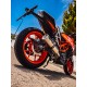 SCARICO GPR KTM RC 125 2017/20 E4 SCARICO OMOLOGATO CON RACCORDO M3 TITANIUM NATURAL