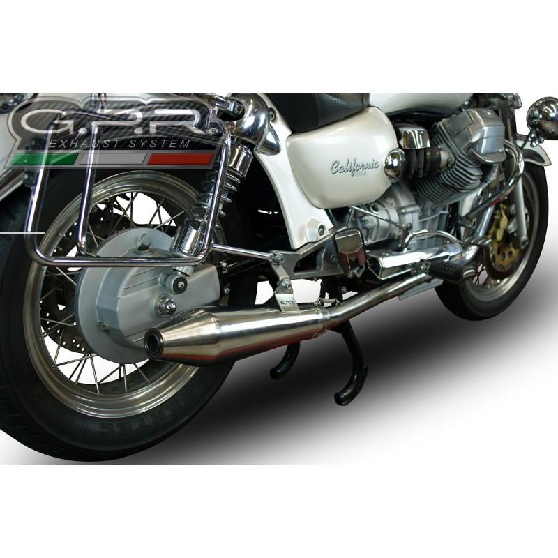 SCARICO GPR MOTO GUZZI QUOTA 1100 ES 1998/2001 SILENZIATORE OMOLOGATO SENZA  RACCORDO ULTRACONE INOX CAFÈ