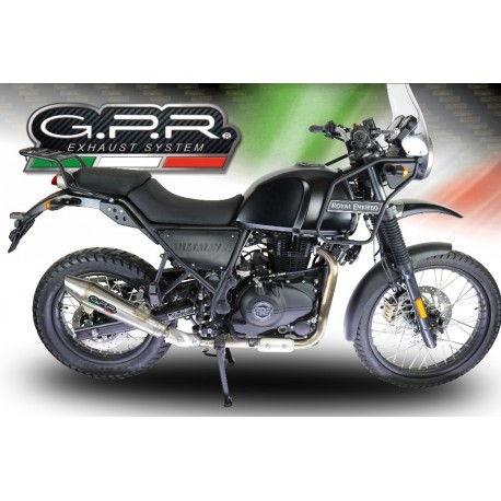 SCARICO GPR ROYAL ENFIELD HIMALAYAN 410 2017/20 E4 D.42,5 SCARICO OMOLOGATO PER RUMORE CON RACCORDO RACING VINTACONE