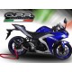 SCARICO GPR YAMAHA YZF-R3 2018/20 E4 SCARICO OMOLOGATO CON RACCORDO FURORE EVO4 NERO